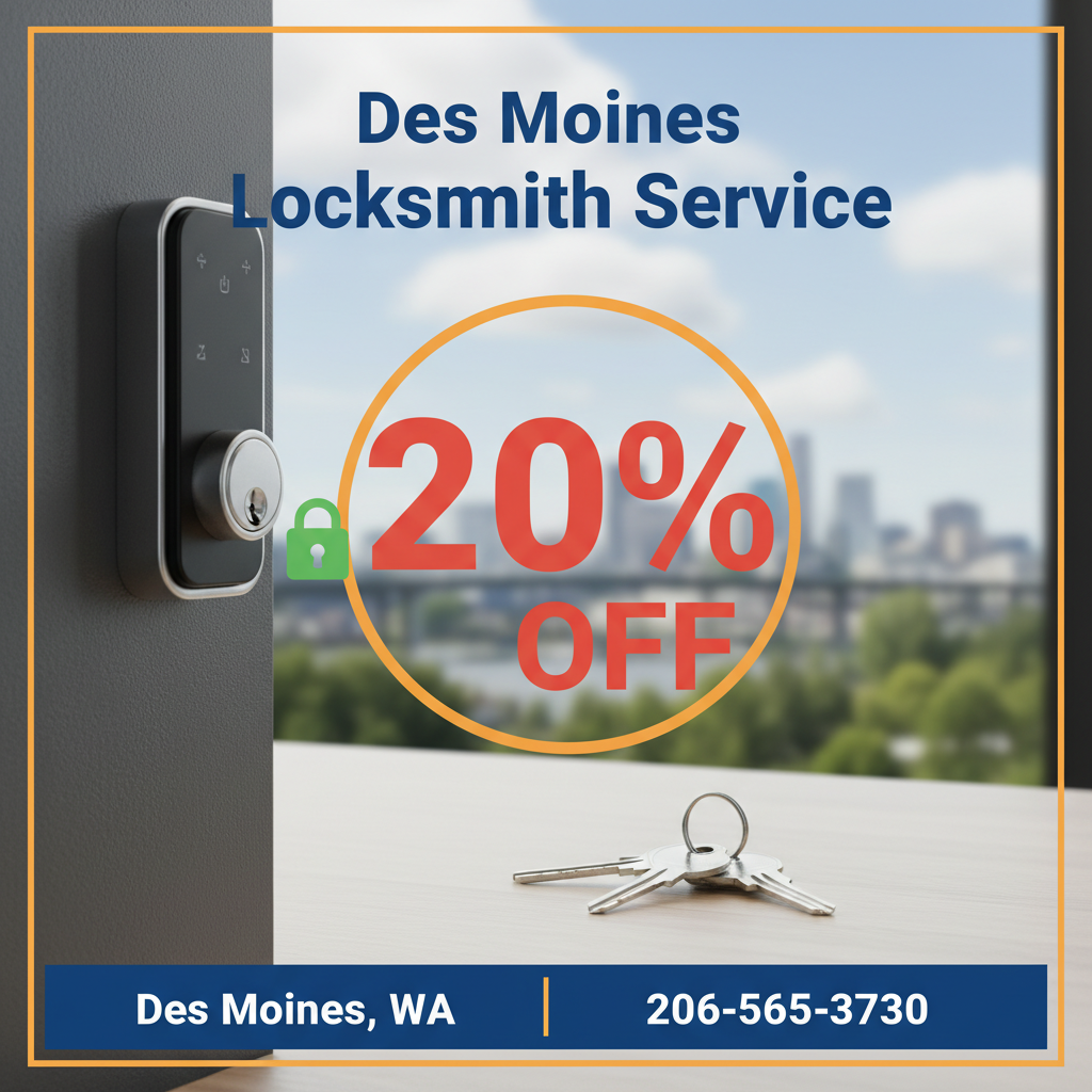 Des Moines Locksmith Service Coupon — Save on Lock & Key Services